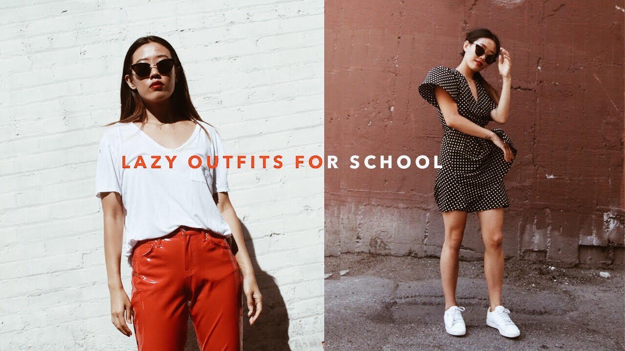 5 LAZY OUTFITS FOR SCHOOL
