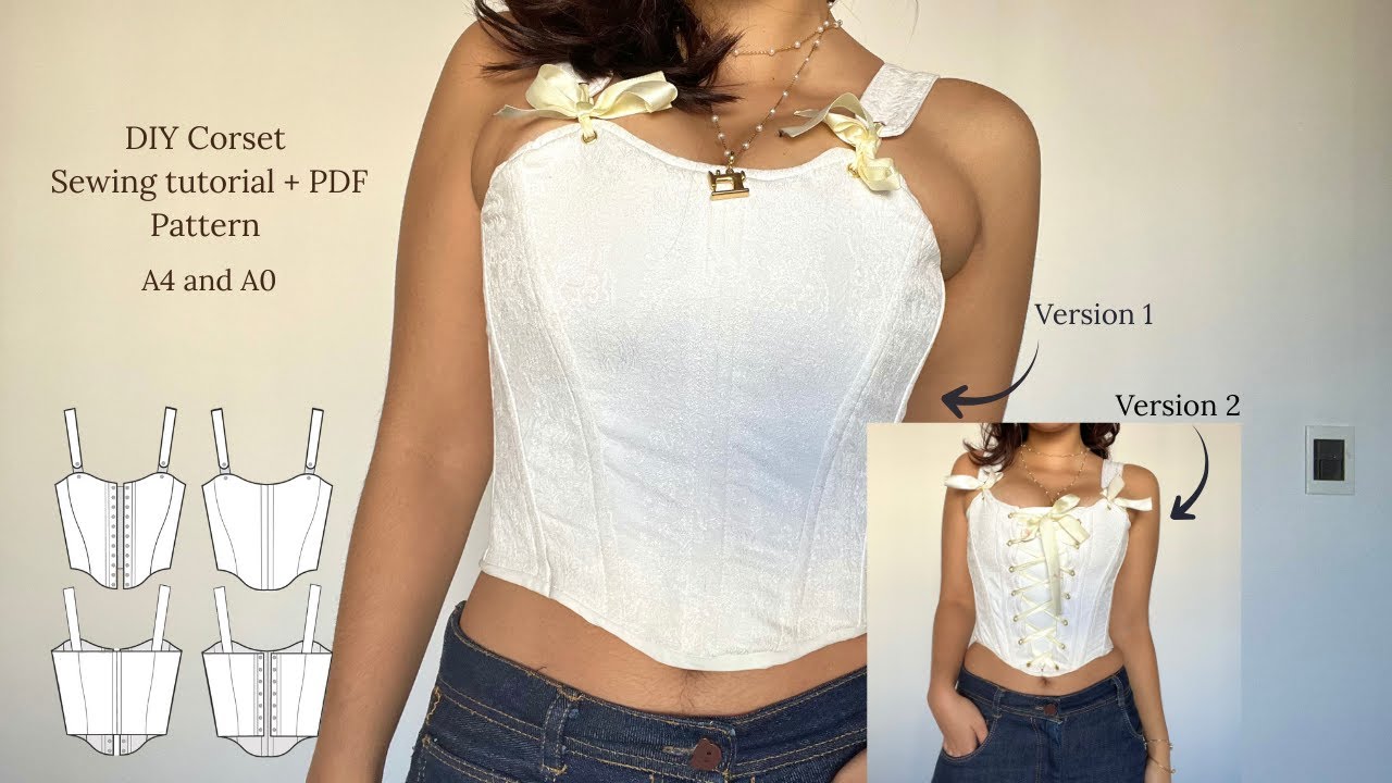 DIY| Como costurar um corset + molde PDF para imprimir