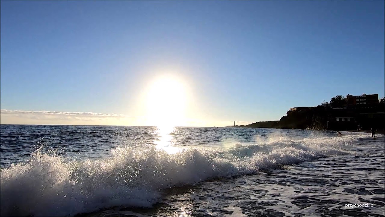 Playa de Puerto Naos (La Palma) - beautiful beach with wonderful sunsets from black sand