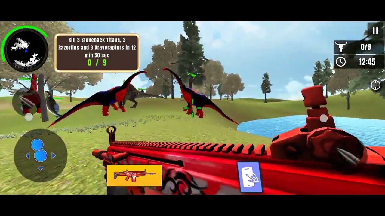 Dinosaur black gaming video