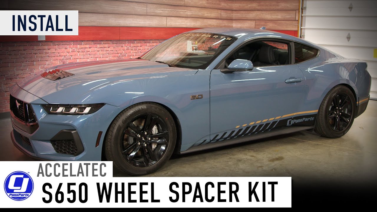 Transform Your 2024 Mustang's Look and Stance with low cost Accelatec Wheel Spacers!