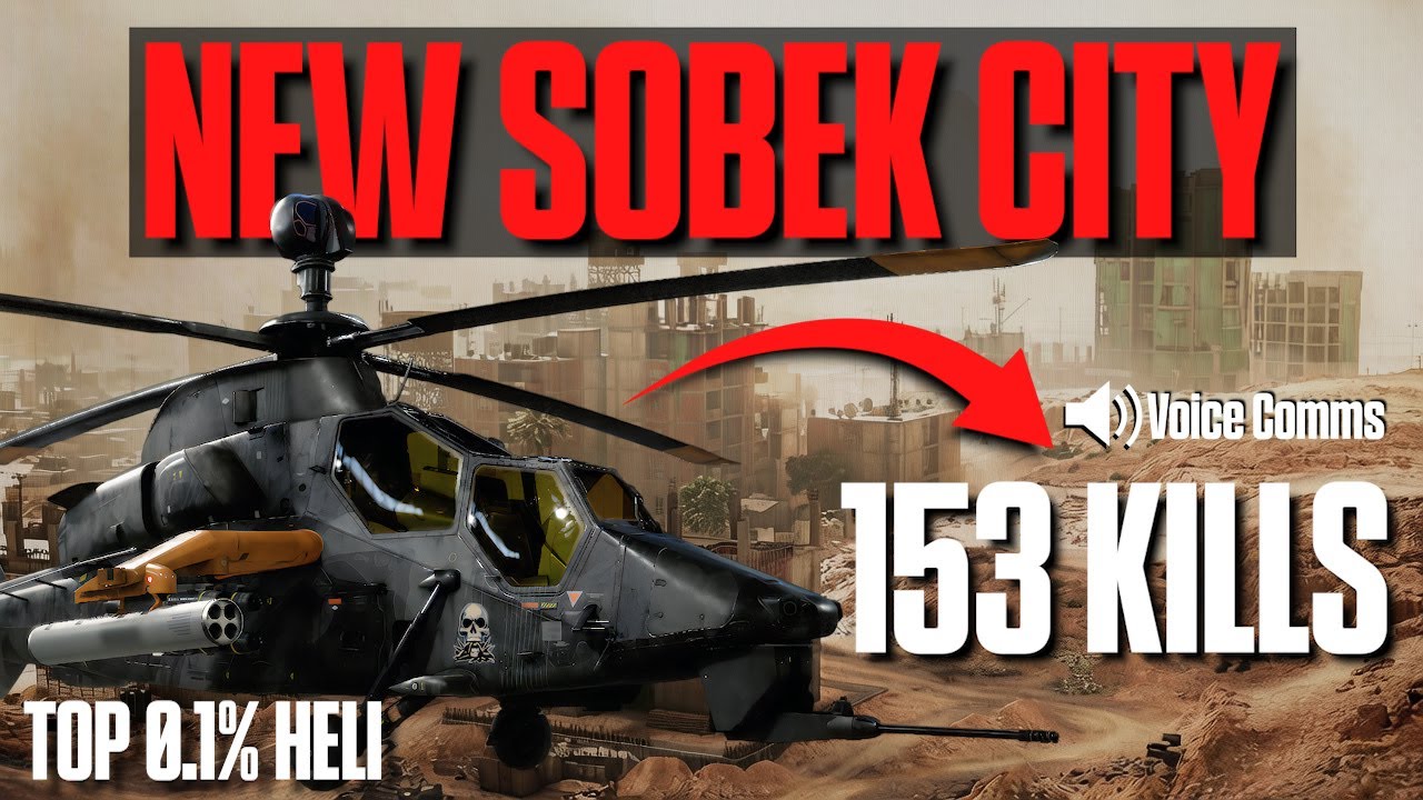 153 KILLS Attack Helicopter in Sobek City | Battlefield 6