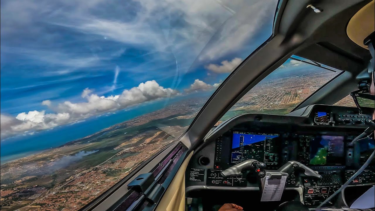 POUSANDO em FORTALEZA - Linda APROXIMAÇÃO no Litoral Cearense - 4K - Piloto Brabo em solo !