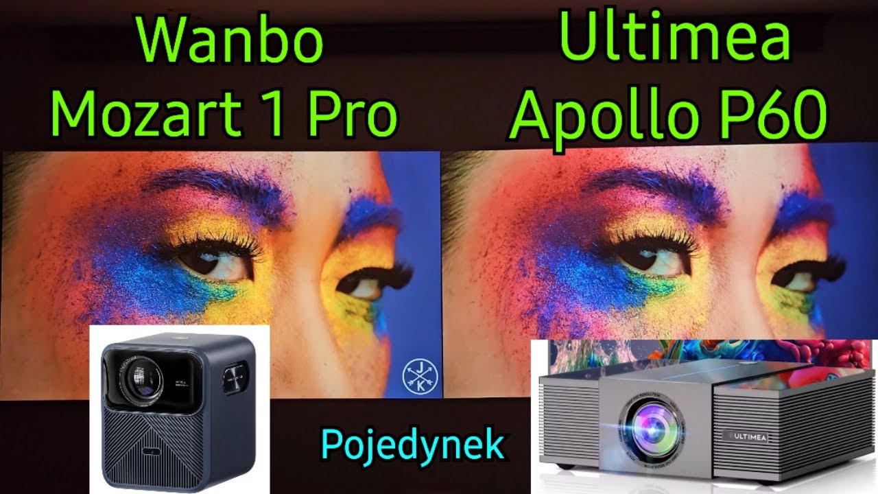 Test por&oacute;wnawczy projektor&oacute;w Led Ultimea Apollo P60 i Wanbo Mozart 1 Pro