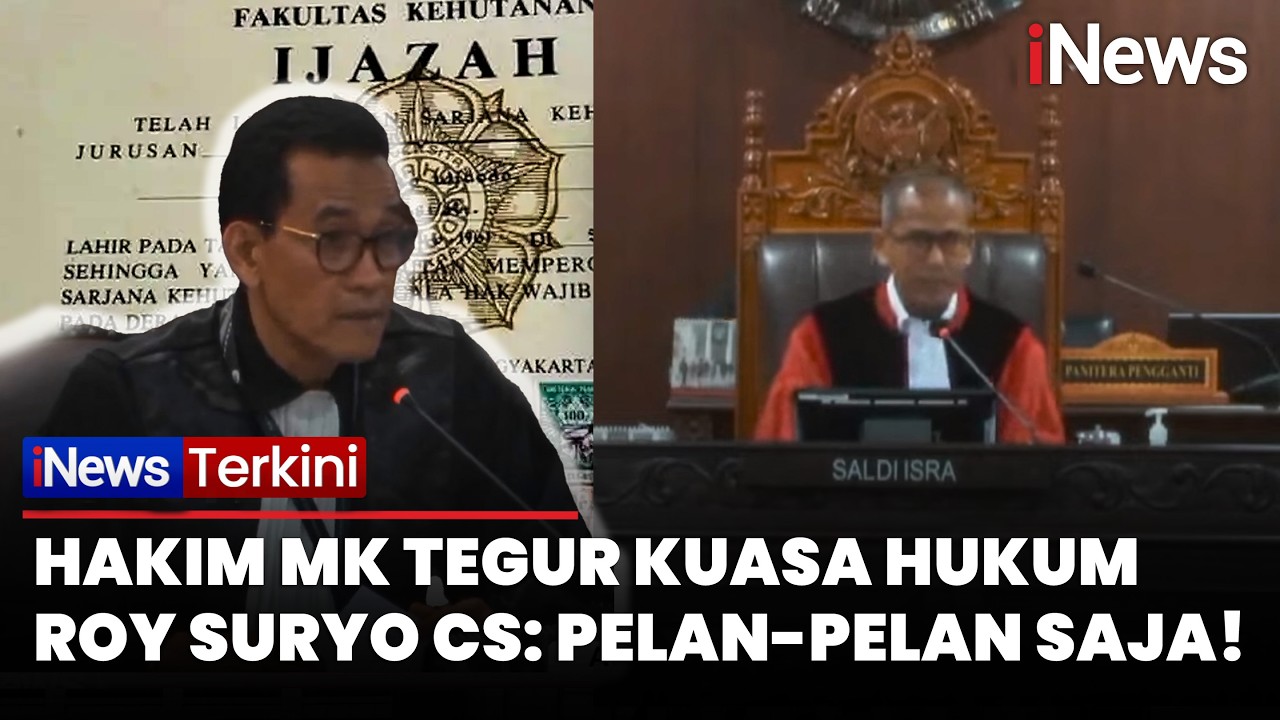 Panas! Hakim MK Semprot Kuasa Hukum Roy Suryo Cs di Sidang Gugatan Pasal Fitnah dan UU ITE