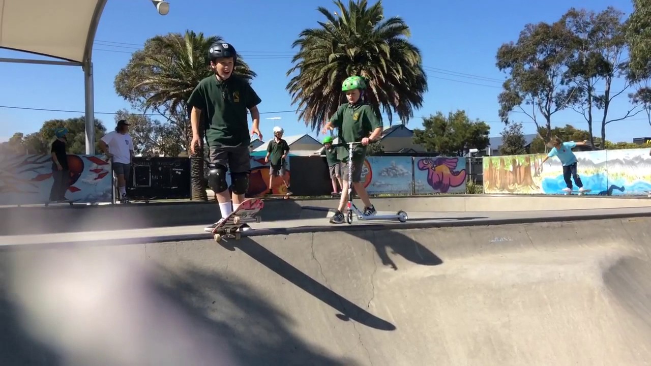 Hamish and Jude at Torquay Skatepark