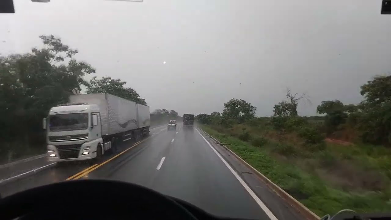 Muita chuva em tocantins na BR 153 #caminhoneiro #viagem 