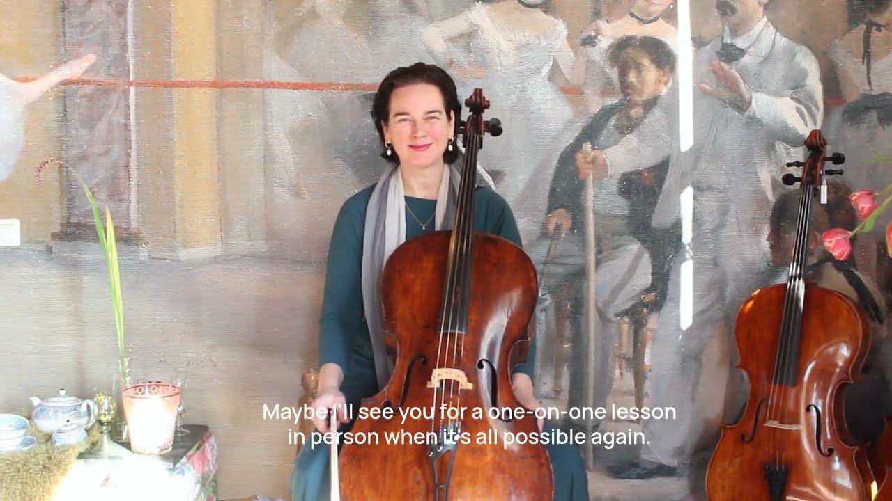 Testers needed; cello lesson with English subtitles; does it work? Pronation; building up pressure!
