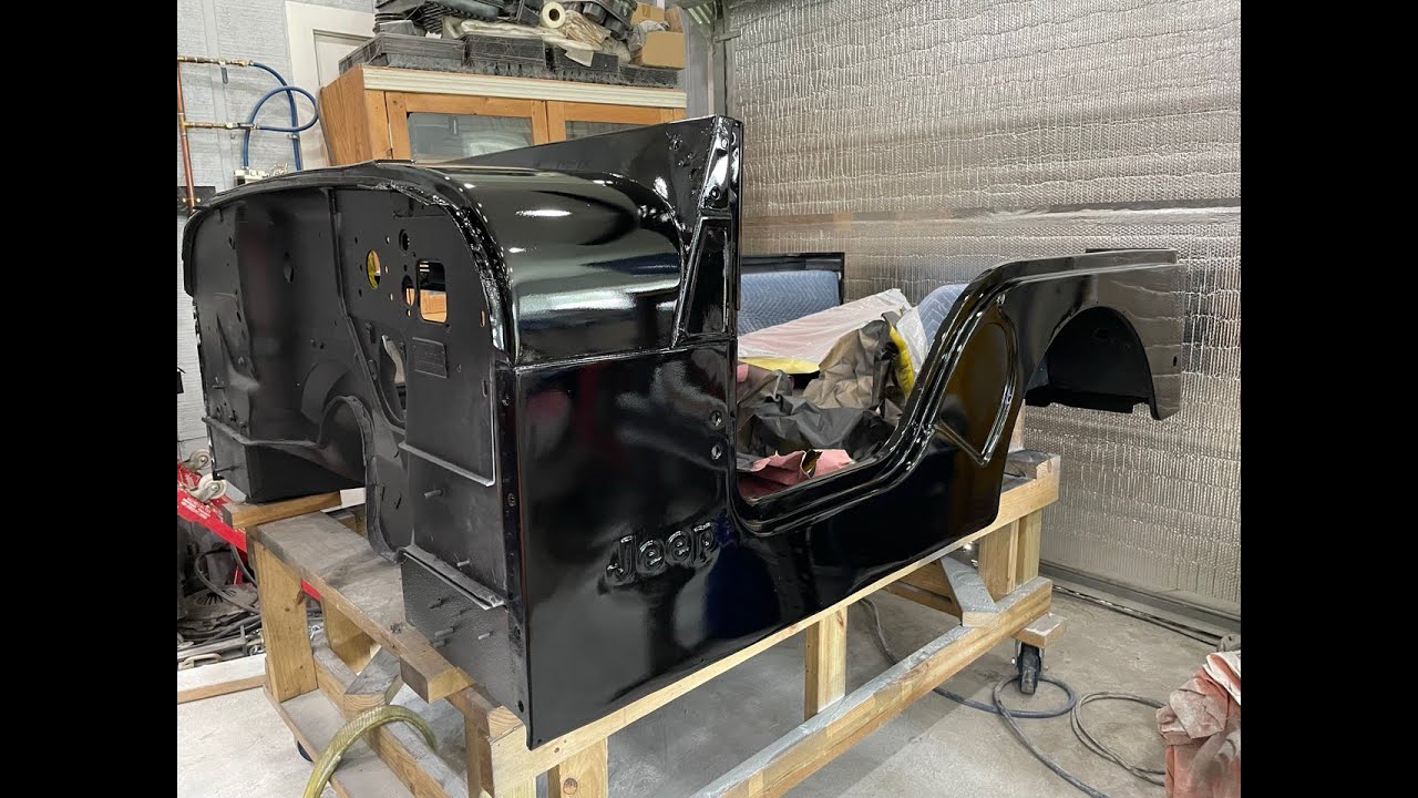 1979 Jeep CJ5 Restoration Episode 39: Final Paint on Tub