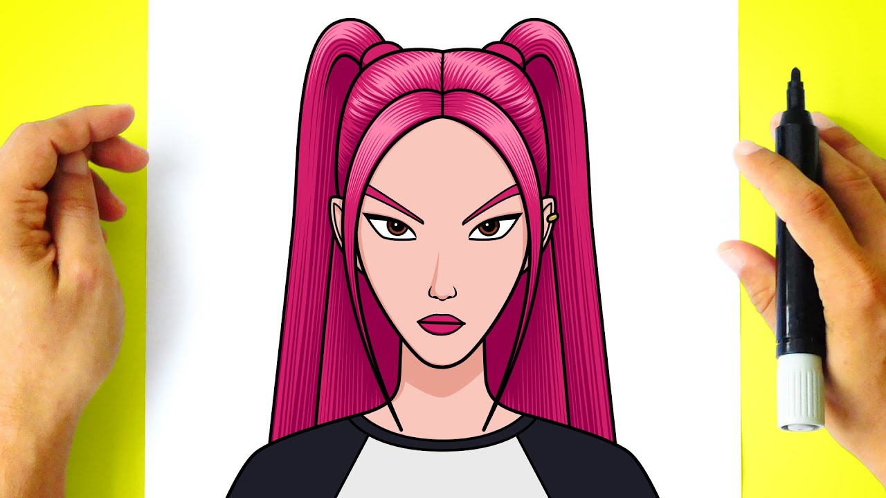Como DESENHAR a MIRA Guerreiras do K-Pop - Cómo DIBUJAR a MIRA Las Guerreras K-Pop - Mira Drawing