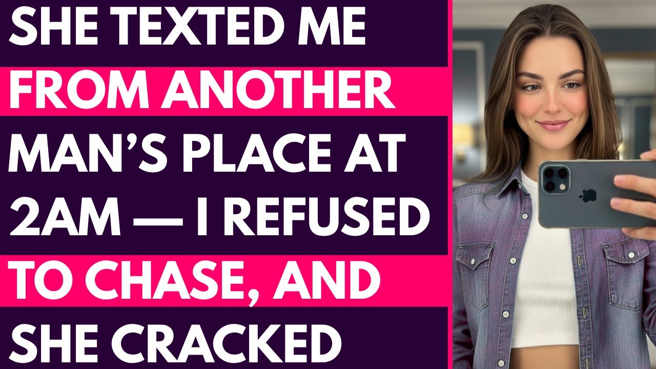 She Texted Me From Another Man’s Place at 2AM — I Refused to Chase, and She Cracked