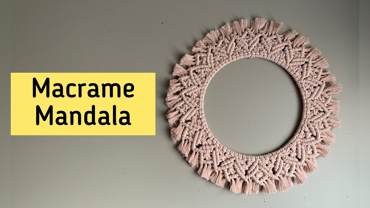 Macrame Mandala tutorial- How to make a macrame mandala for beginners.