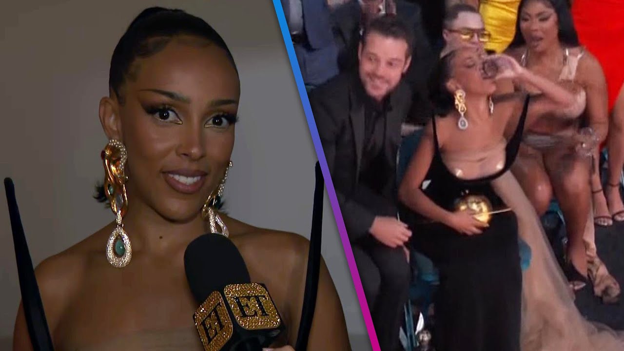 Why Doja Cat CHUGGED Her Drink Before Billboard Music Awards Speech