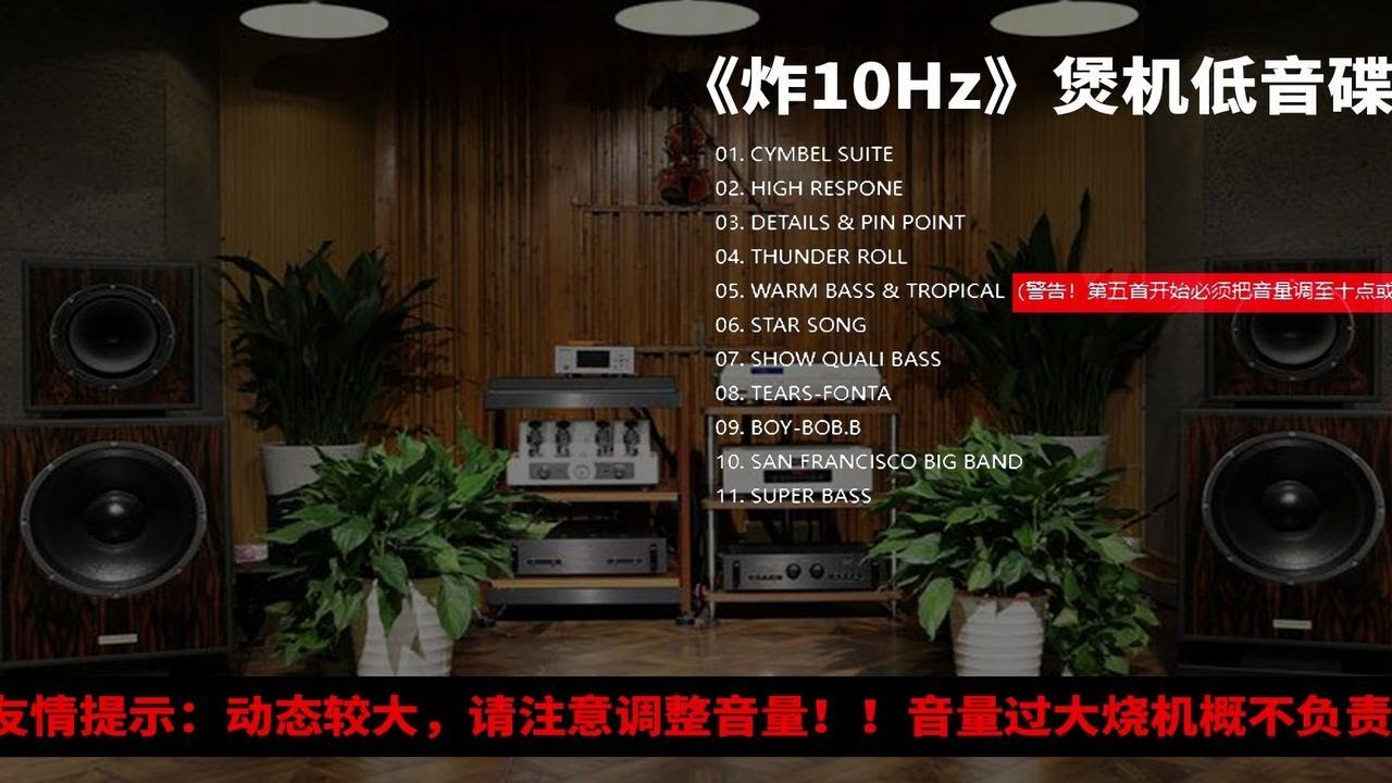 【Hi-Res无损音乐】煲机试音碟《炸10hz》动态范围大，请注意控制音量！烧机烧箱概不负责！！