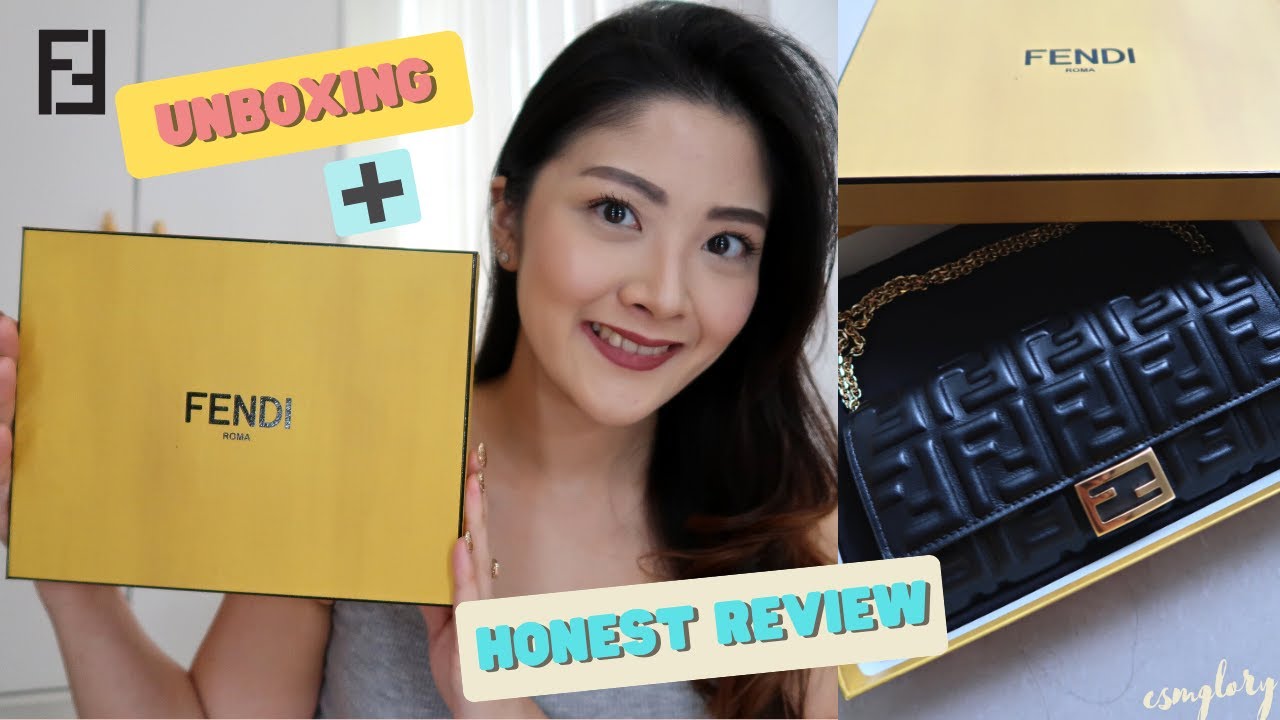 UNBOXING + HONEST REVIEW FENDI CONTINENTAL WALLET ON CHAIN | LAMB LEATHER  | IS IT WORTH IT?🥰🛍
