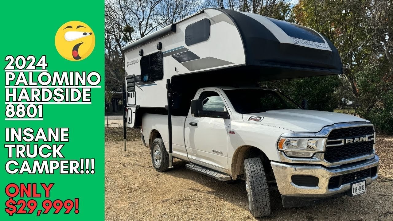 2024 PALOMINO HARDSIDE 8801 TRUCK CAMPER!!