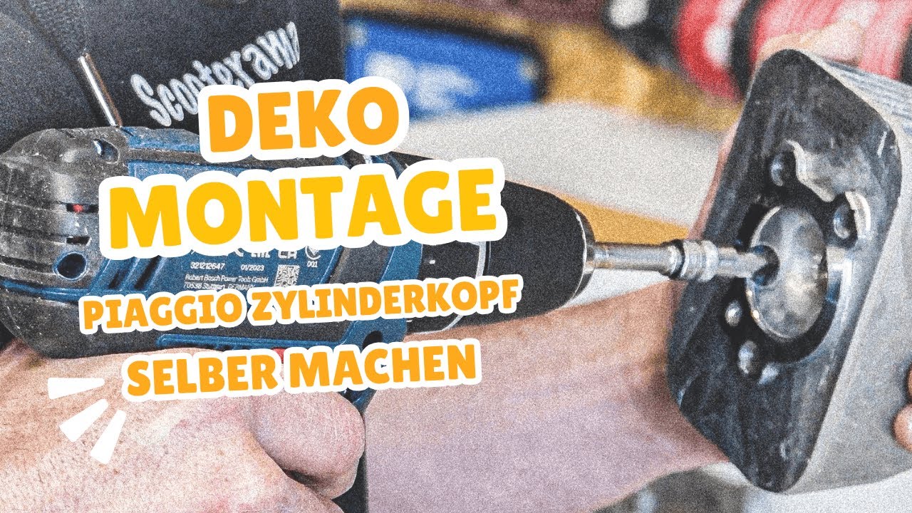 Piaggio Motor Revision Teil 4 l Zylinderkopf / Deko Montage l Einfach erklärt🔧