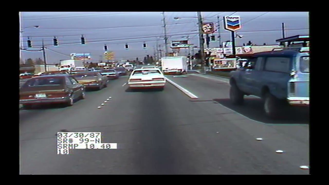 Driving On WA SR-99 Northbound In 1987 (Federal Way, Kent, Des Moines, Sea-Tac, Tukwila, Seattle)