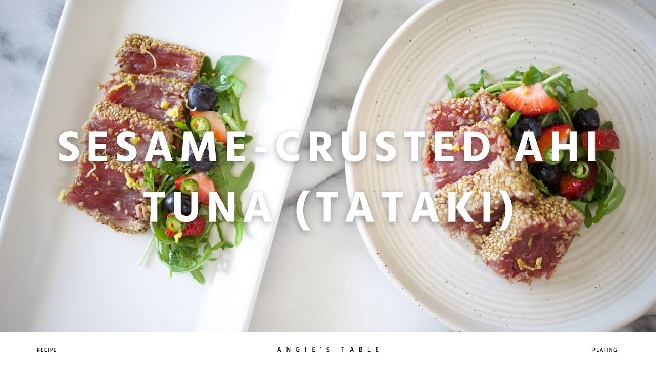 Tuna Tataki (Seared Sesame-Crusted Ahi Tuna) // Inspired by SHINee’s Key!!!