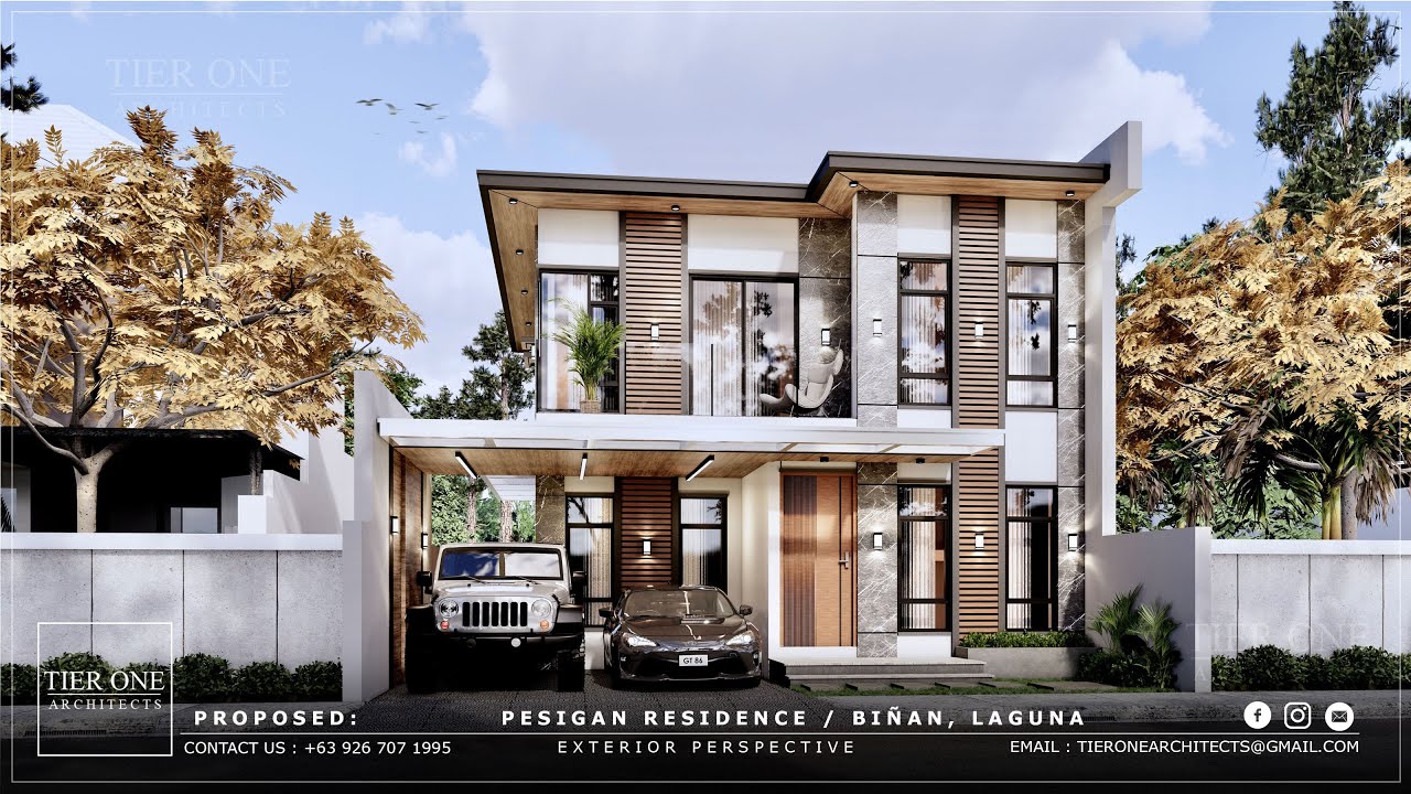 Pesigan Residence - ±170 SQM House - 150 SQM Lot - Tier One Architects