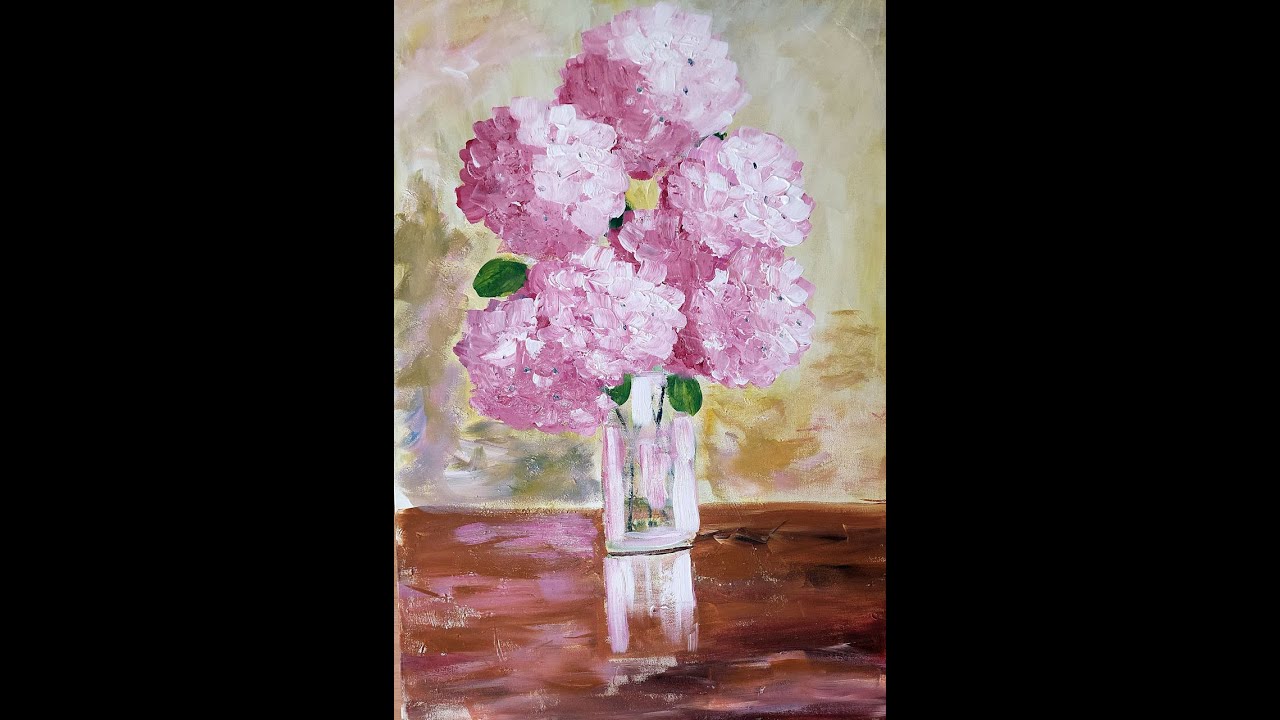 How I Paint Hydrangea