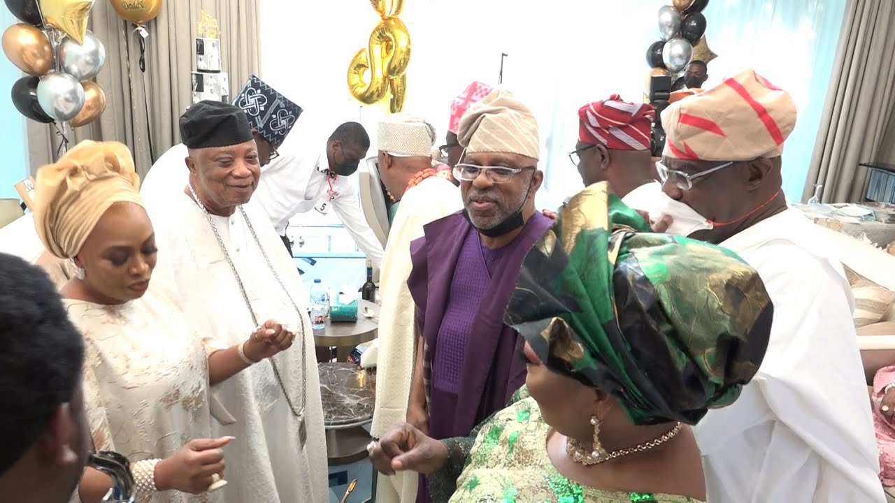 CEO BABA IJEBU LOTTO: SEE HOW KESSINGTON ADEBUTU WAS CELEBRATED @ 86 BY DIGNITARIES,FAMILY & FRIENDS