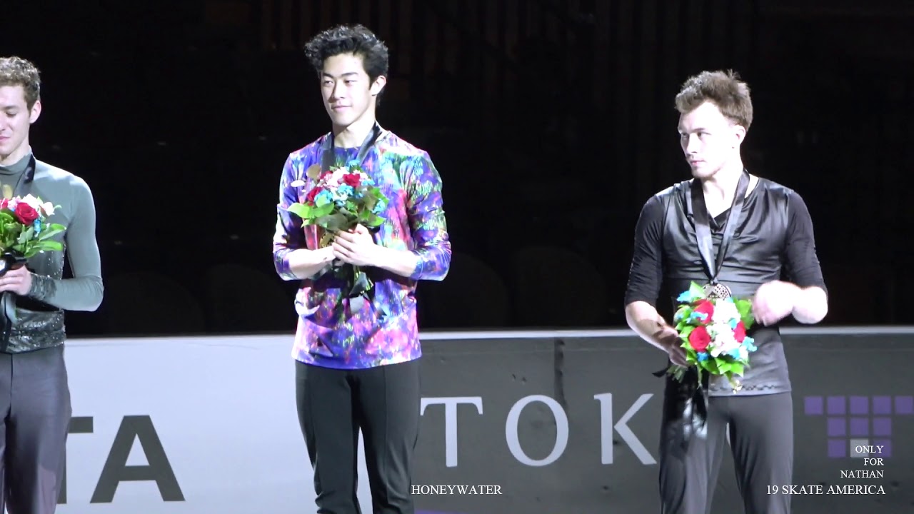 Nathan Chen 2019 SA medal ceremony