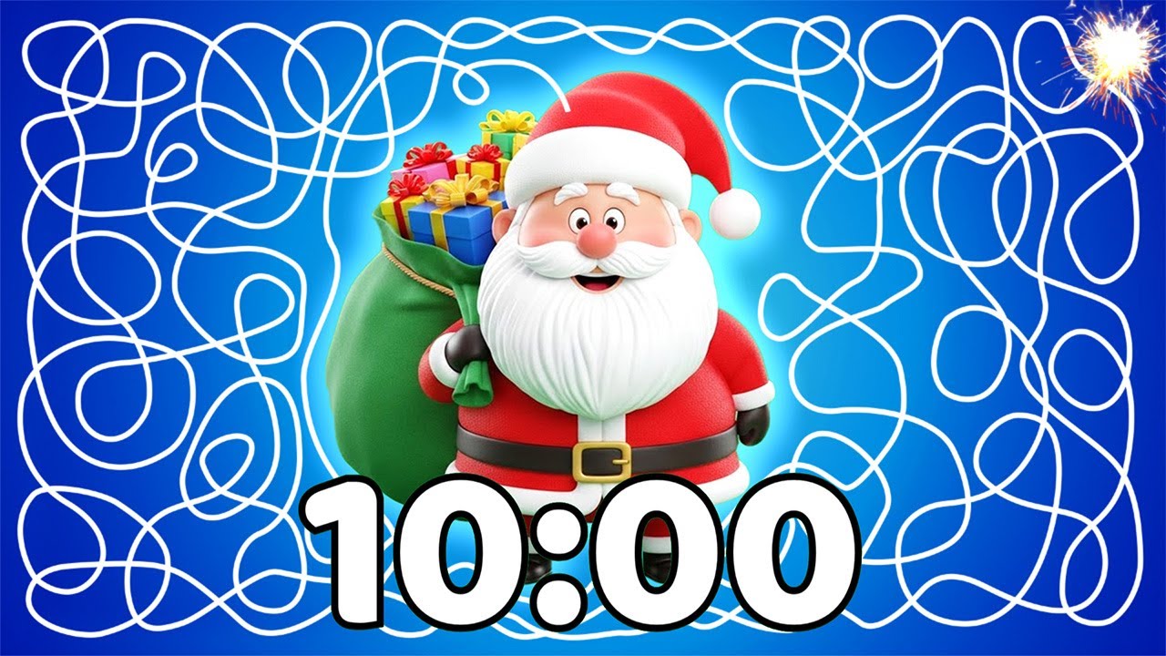 10 Minute [CHRISTMAS] Santa Timer 🎅💥🎄 | Merry Christmas Countdown Surprise!