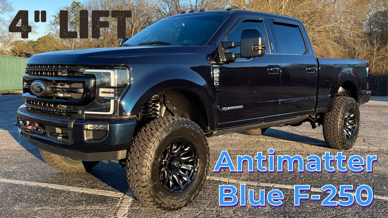 2022 Ford F-250 Platinum ANTIMATTER BLUE 4