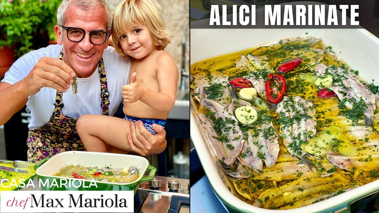 ALICI MARINATE CON ACETO VINO E LIMONE  #ricetta #facile Chef Max Mariola