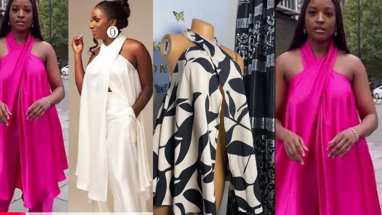 How To Sew a High-Low Criss cross Flare Blouse/Overlap Front Twist Design