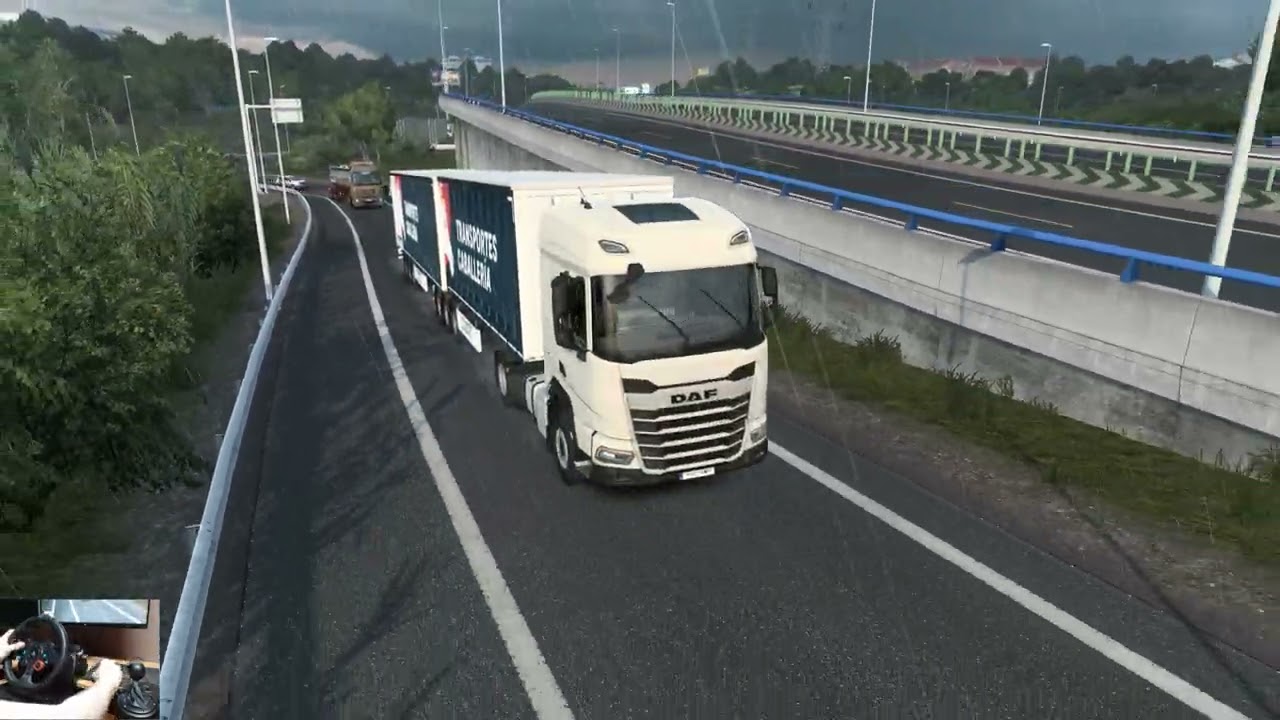 Mucho Peso y Poca Potencia Dirección a León España Con Lluvia | #11 ETS2 Camiones y Carreteras