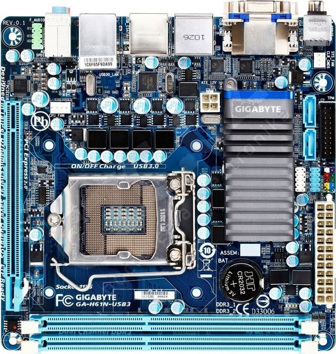 Ремонт материнской платы GA-H61N-USB3. Восстановление CPU VTT