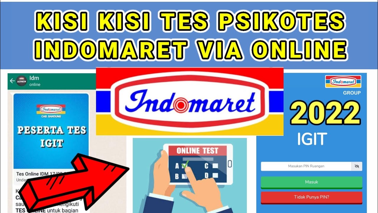KISI KISI TES PSIKOTES INDOMARET 2022 VIA ONLINE | Tes Indomaret Online