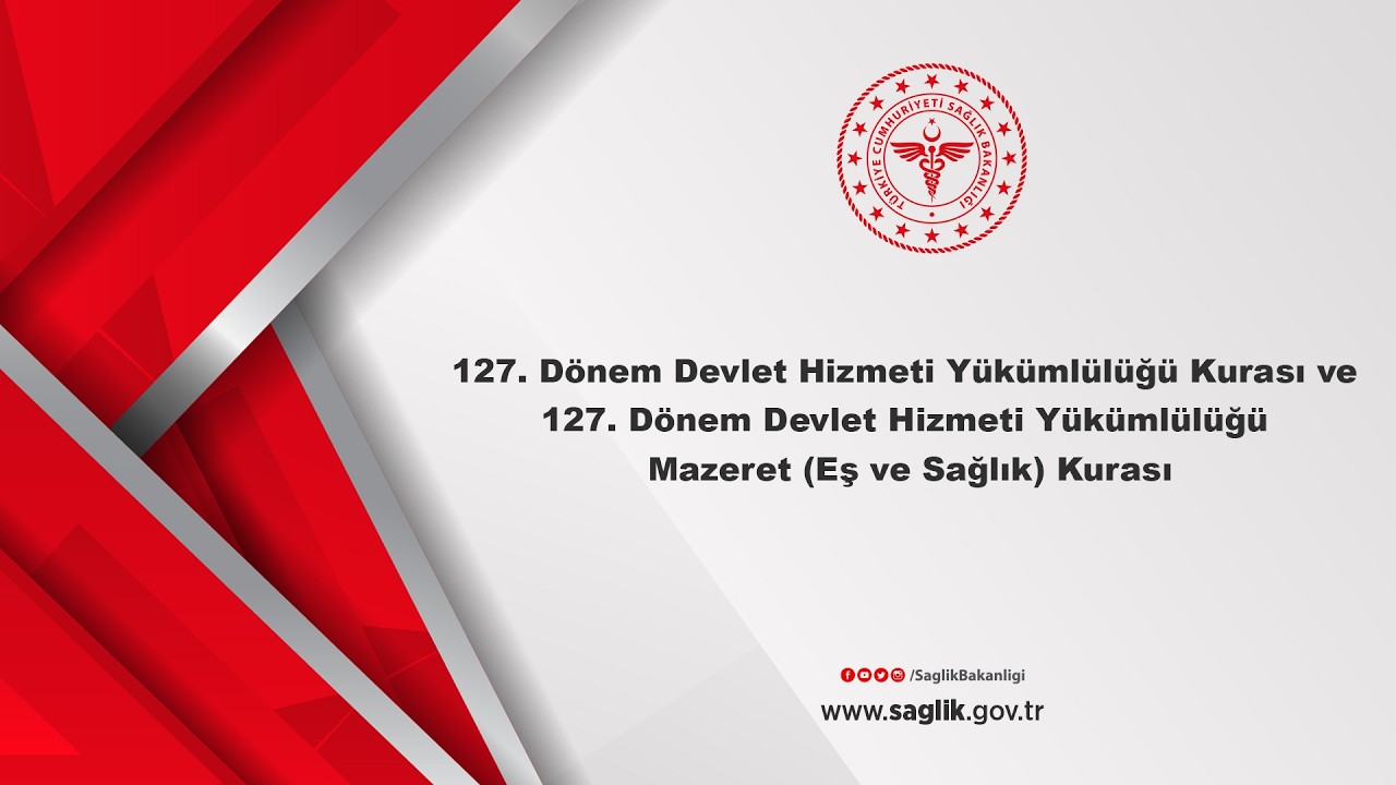 127. Dönem Devlet Hizmeti Yükümlülüğü Kurası
