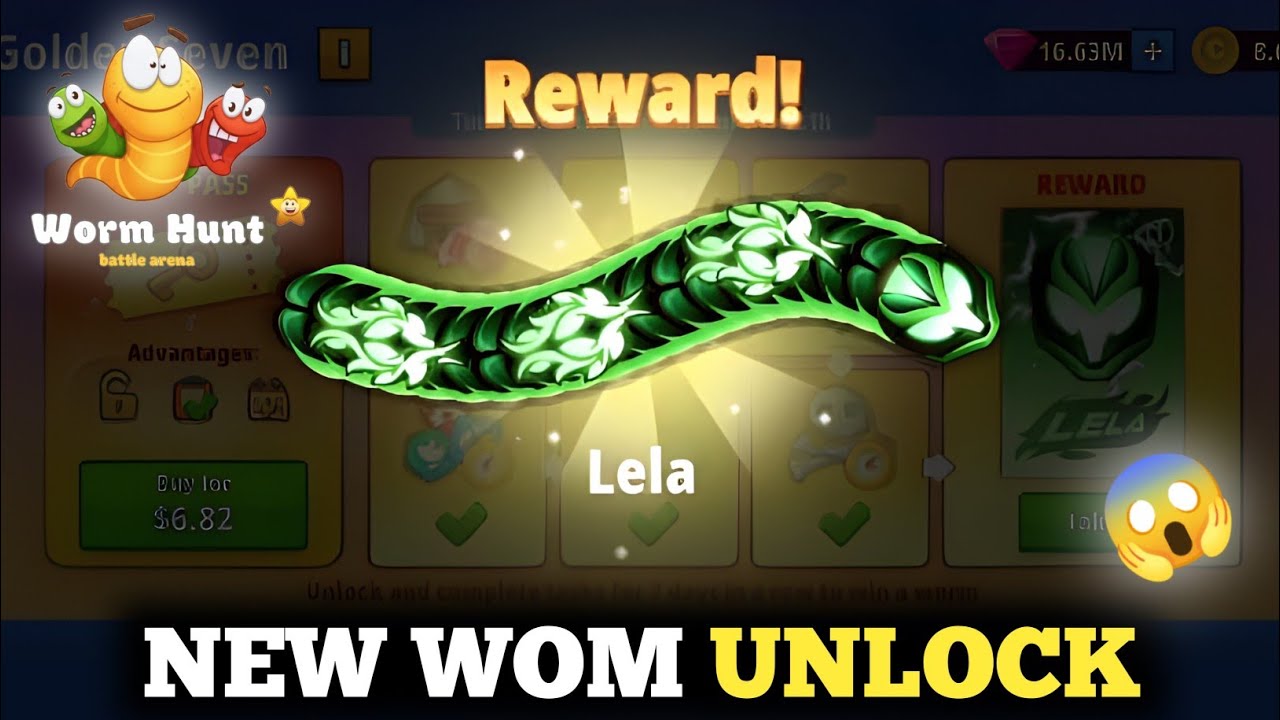 NEW WORM UNLOCK 😱 In Worm Hunt | Mini Golden Seven Event Worm Unlock In Worm Hunt | Worm Hunt 