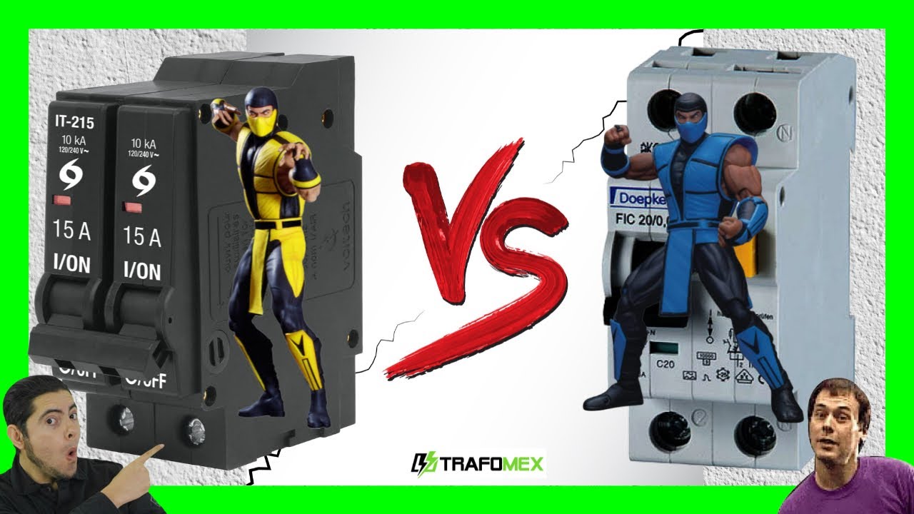 Interruptor DIFERENCIAL vs interruptor TERMOMÁGNETICO 🤬Diferencias, Ventajas y DESVENTAJAS ⚡⚡⚡