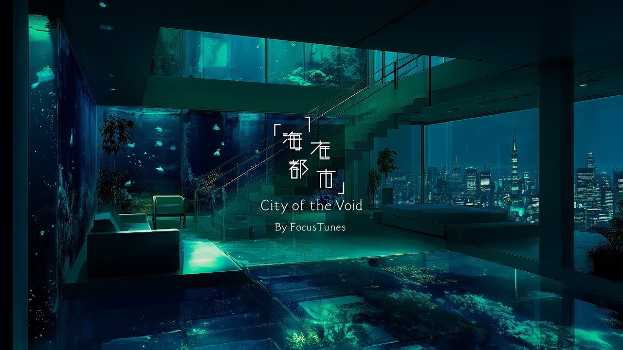 [BGM / Inst] 海底都市1 - City of the Void | 作業 勉強 散歩  創作活動 chillout relax #ai #aiart