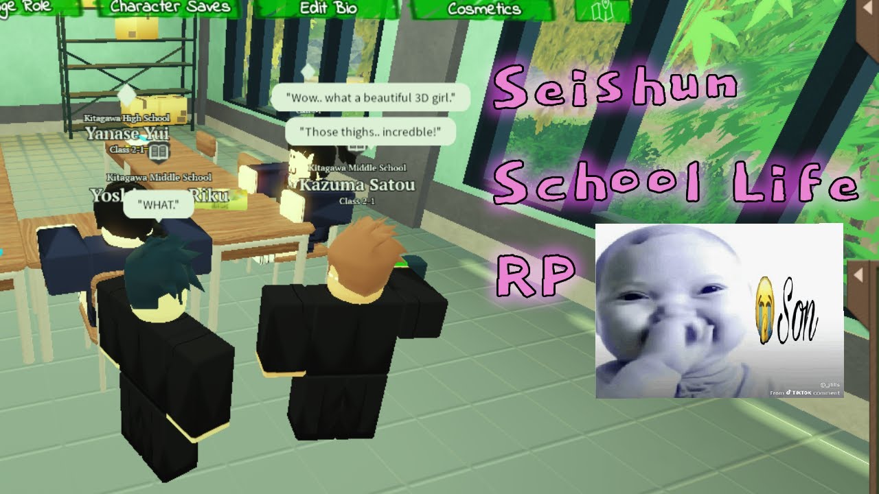these roblox high school role players are WILD