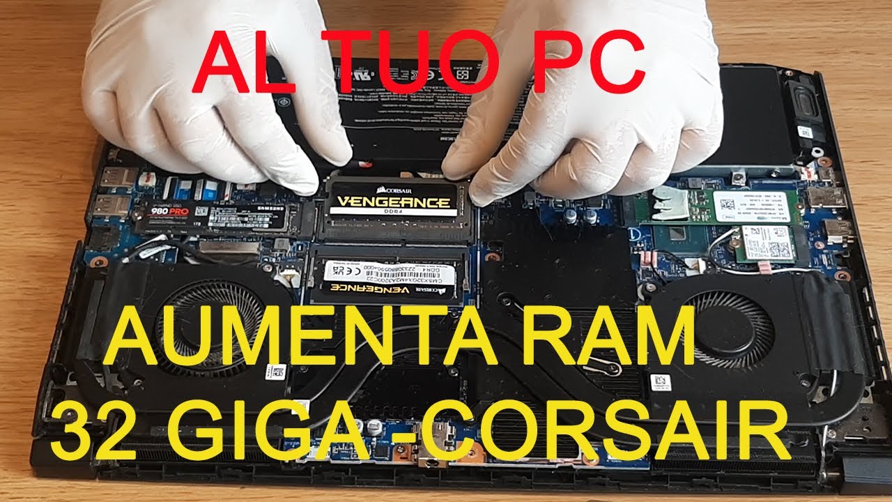 Come fare Upgrade RAM Notebook - ACER NITRO 5 - RAM Vengeance Corsair  32 GIGA