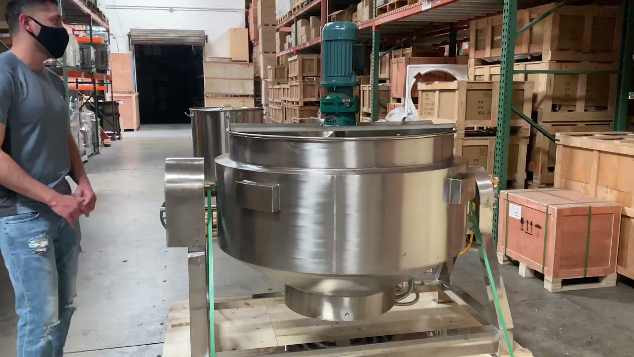 Паровой котел с рубашкой охлаждения, автоматический промышленный паровой котел объемом 500 литров...