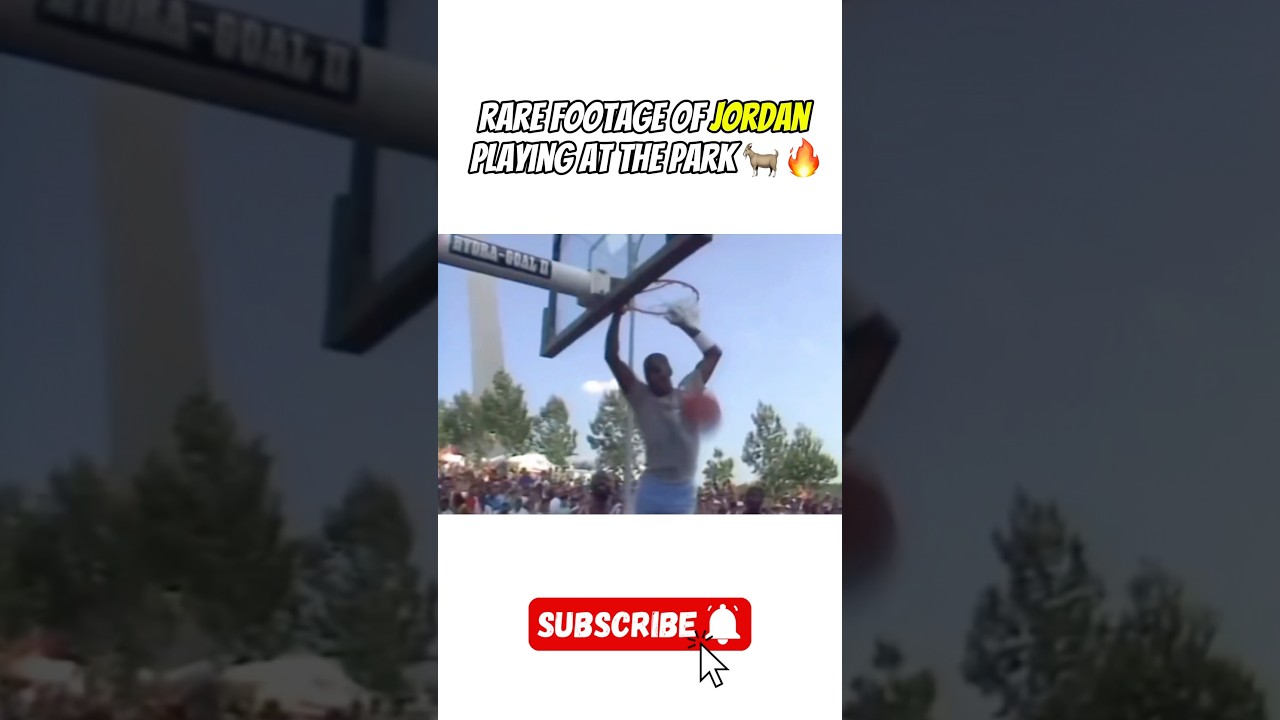Rare Footage Of Michael Jordan Playing Street Ball at The Park!