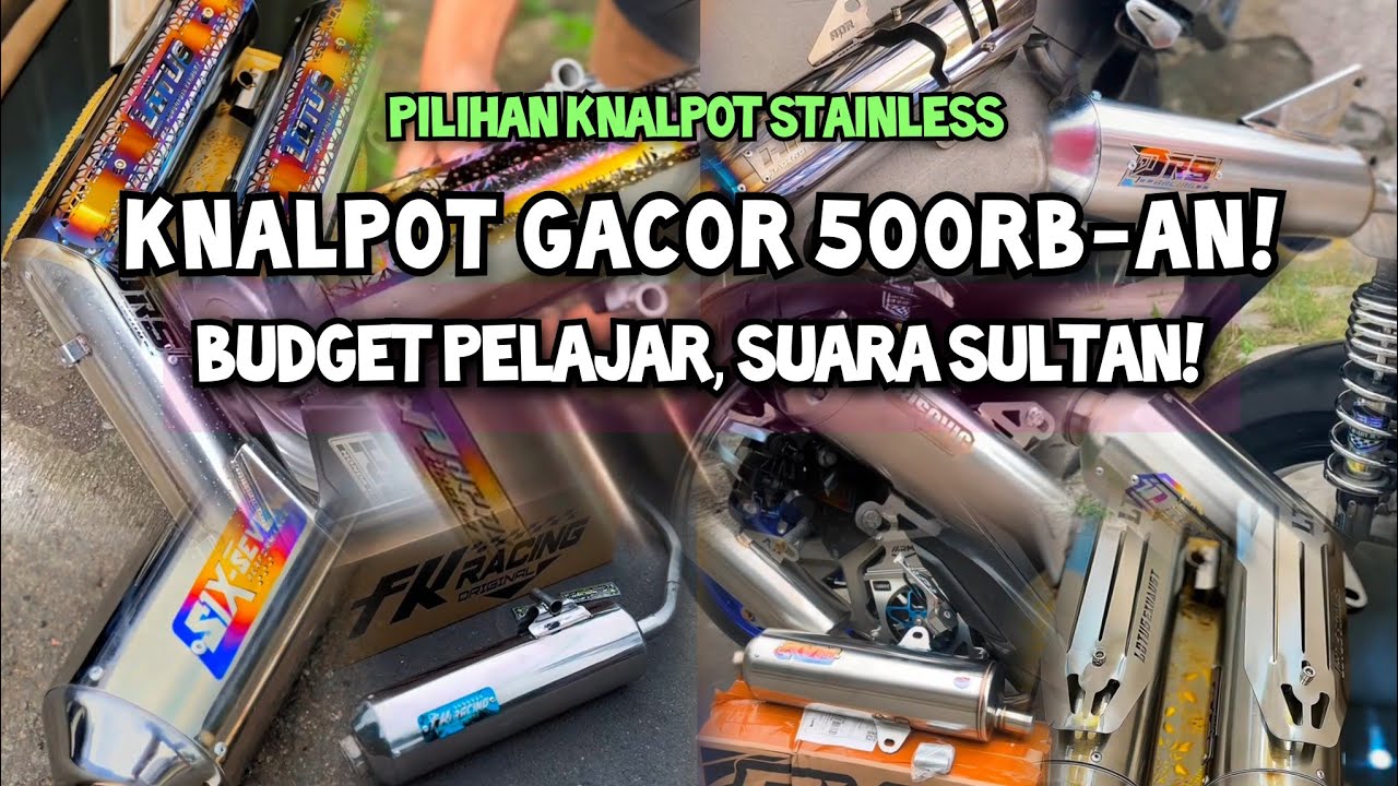 12 Knalpot Stainless Terbaik di Bawah 500 Ribuan – Suara Gacor, Tampilan Makin Ganteng!