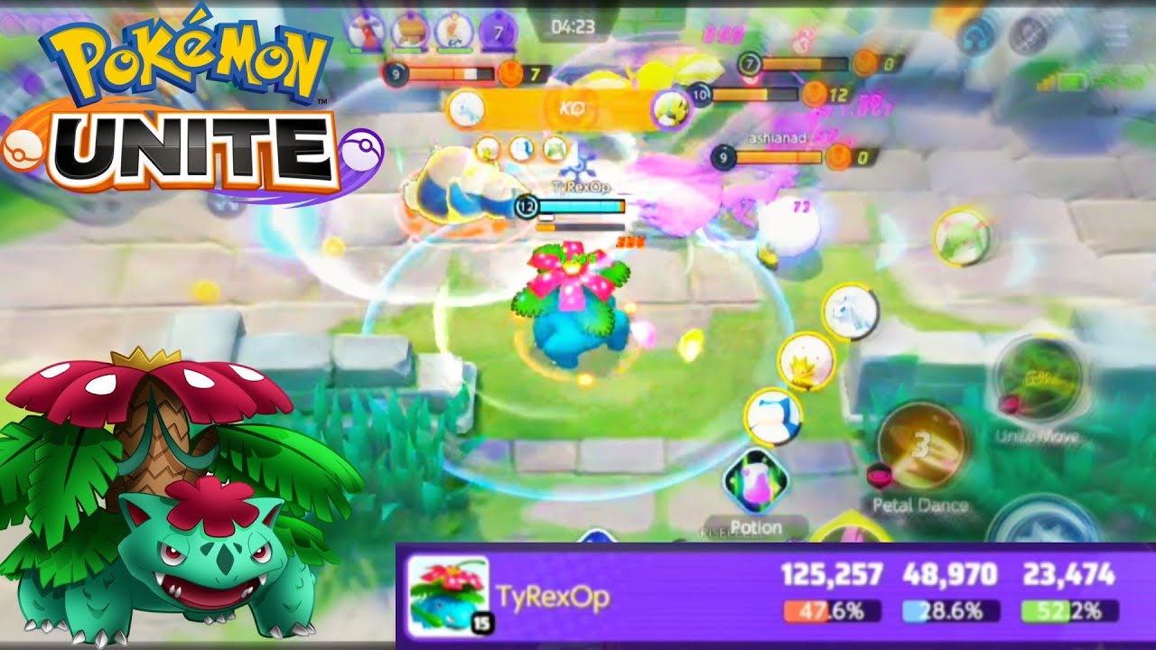 Venusoar Patteledance Domination in Pokémon Unite: montage