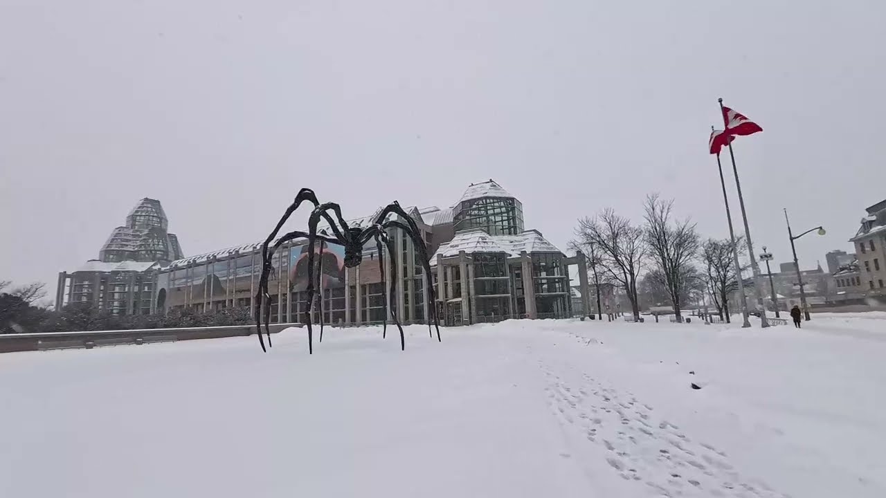 Snow Covered Ghost Town | Deep Snow, Empty Paths | Winter Walk from the National Gallery