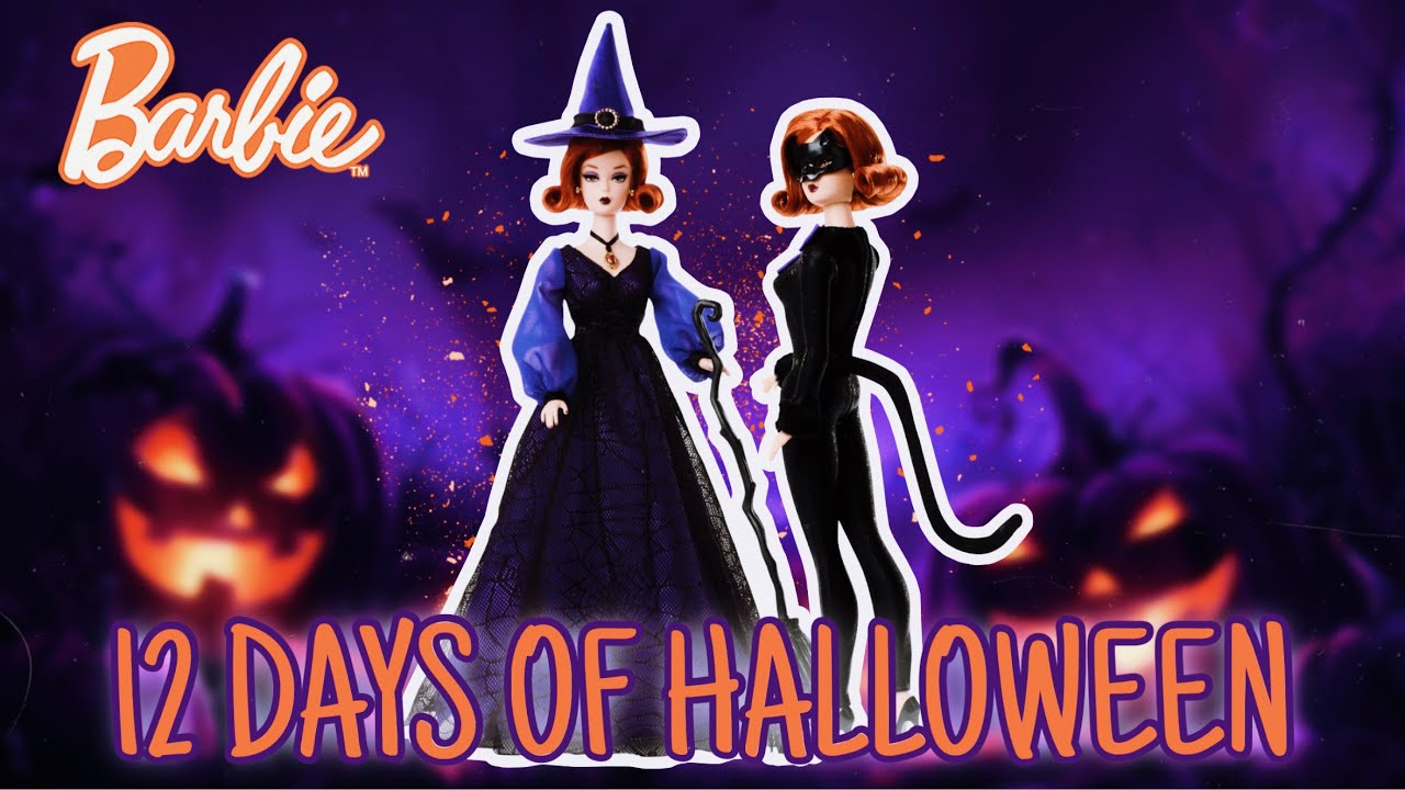 Barbie | 12 Days of Halloween Doll/ Advent Calendar Review + Unboxing!!🧹🐈‍⬛🎃