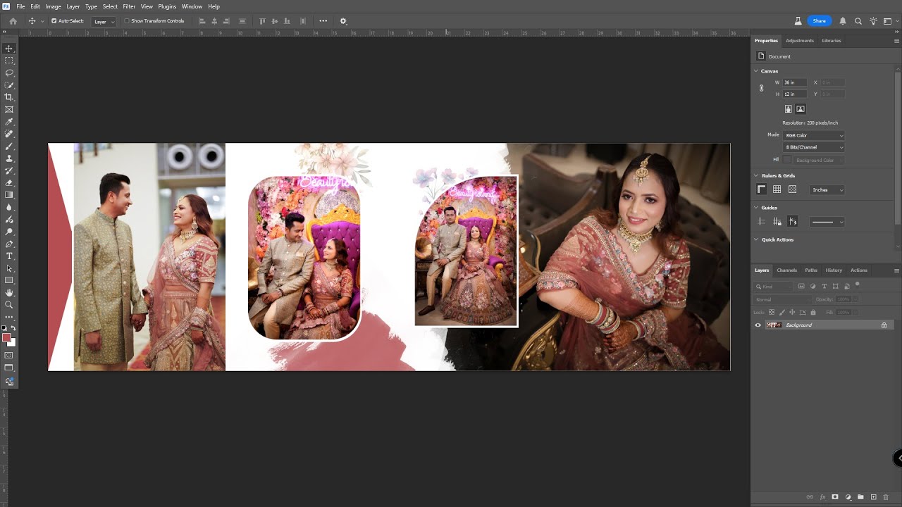 12x36 Album Design Psd 2025  ‪  ⁨@weddingalbumdesigns⁩