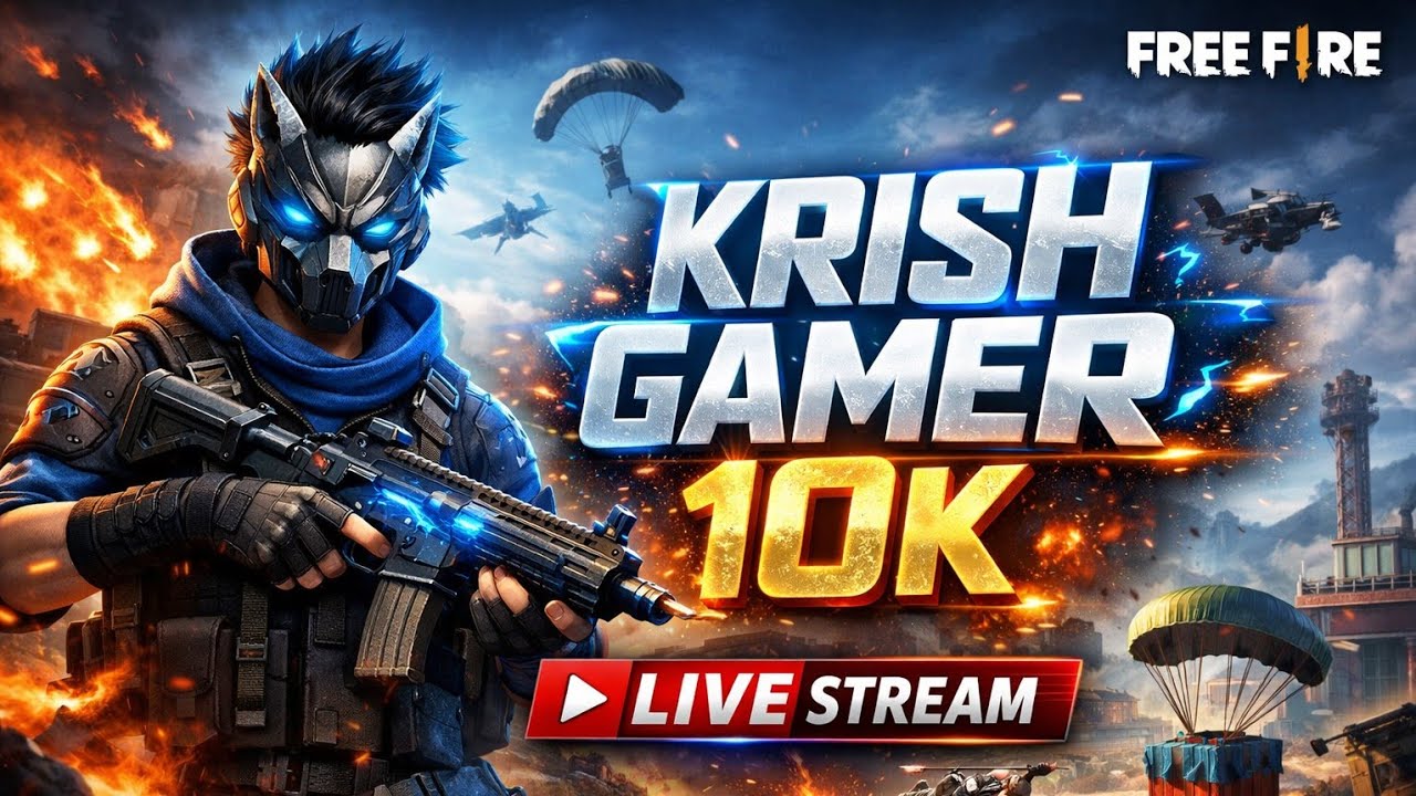KRISH GAMER 10K is live! #freefire #shorts