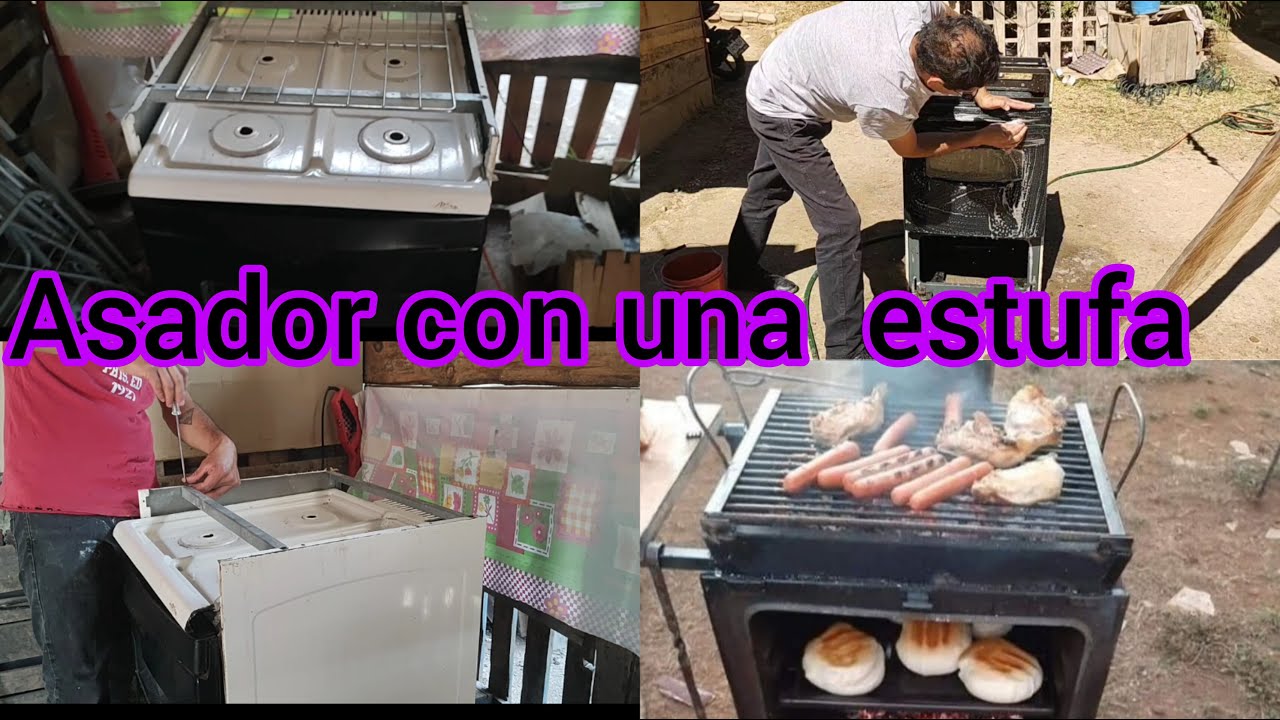 De estufa vieja a un asador/convertimos una estufa en un asador/De todo unpoco con D&G #reutilizando