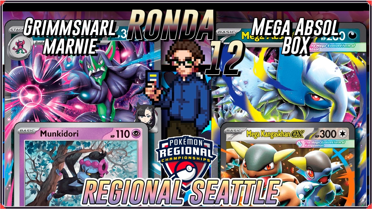 R12 TCG POKEMON  Seattle Regional en ESPAÑOL | Grimmsnarl Marnie vs  Mega Absol BOX